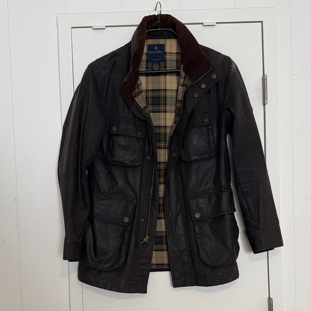 Brooks Brothers Dark Brown Waxed Field Jacket